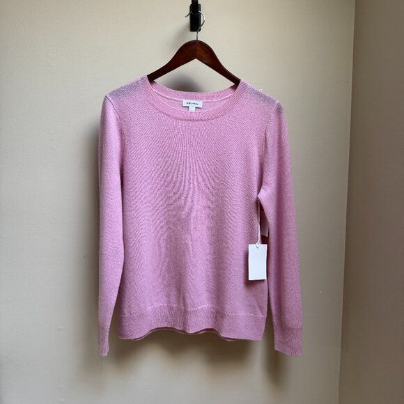 Nordstrom Crewneck 100% Cashmere Sweater in Pink Fade - Picture 1 of 9
